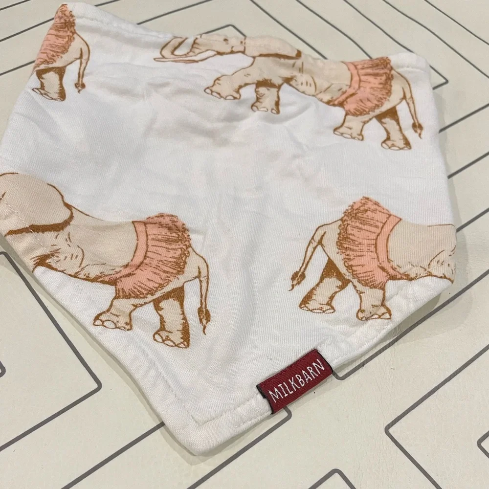 Milkbarn Elephant in Tutu Bandana Bib